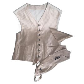 Evening vest with accessories 42/44 Cacharel Eggshell