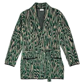 Dries Van Noten Pullover Schwarz Beige Grün