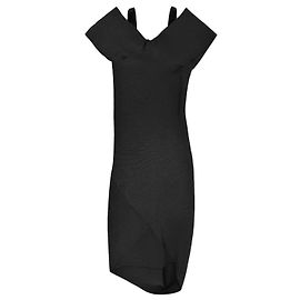 Vestido midi ajustado negro Roland Mouret Negro