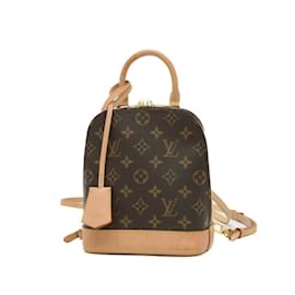 Louis Vuitton-Louis Vuitton Monogram Alma Backpack Bag-Brown,Monogram