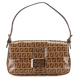 Fendi-Fendi Mamma Bucket Shoulder Bag Beige Brown-Beige