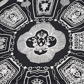 Hermès-Hermes Carre H80 Scarf-Black,White