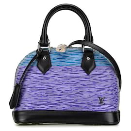 Louis Vuitton-Louis Vuitton Alma BB Leather Handbag M41437-Blue