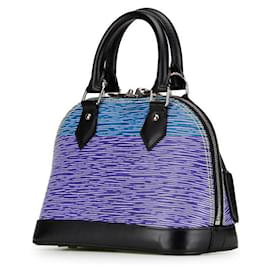 Louis Vuitton-Louis Vuitton Alma BB Leather Handbag M41437-Blue