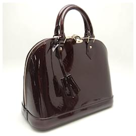 Louis Vuitton-Louis Vuitton Vernis Alma PM Handbag Amarante-Purple
