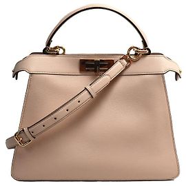 Fendi Peekaboo ISeeU Medium 2Way Shoulder Bag Pink