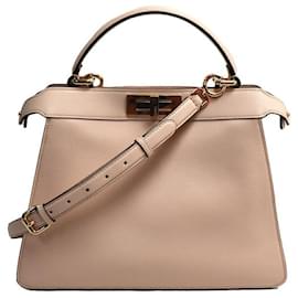 Fendi-Fendi Peekaboo ISeeU Medium 2Way Shoulder Bag-Pink
