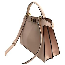 Fendi-Fendi Peekaboo ISeeU Medium 2Way Shoulder Bag-Pink