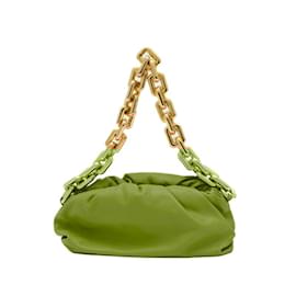 Bottega Veneta-Bottega Veneta The Chain Pouch Leather in Orange-Orange
