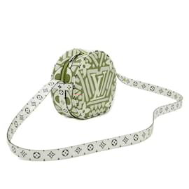 Louis Vuitton-Pochete Crafty Monogram Gigante Louis Vuitton-Branco,Vermelho