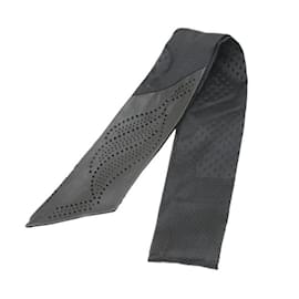 Hermès-Hermes Twilly Quadrige Scarf-Black
