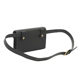 Christian Dior-Christian Dior Dior Saddle Belt Pouch Waist Bag-Black