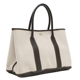 Hermès-Sac à main Hermes Garden PM 36-Marron