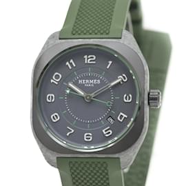 Hermès-Hermes H08 Men's Watch-Brown,Green