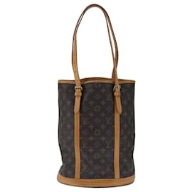 Louis Vuitton-LOUIS VUITTON Monogram Bucket GM Shoulder Bag M42236 LV Auth ki5262-Monogram