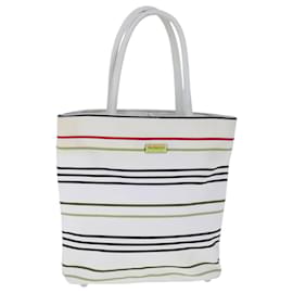 Autre Marque-Burberrys Hand Bag Canvas White Auth ti2525-White