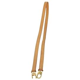 Louis Vuitton-LOUIS VUITTON Shoulder Strap Leather 43.7"" Beige LV Auth 101987-Beige
