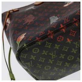 Louis Vuitton-LOUIS VUITTON Catgram Neverfull MM Tote Bag M44441 LV Auth 101672SA-Monogram