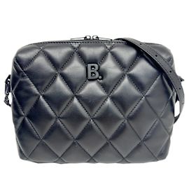 Bolsa de câmera de couro acolchoado Balenciaga Preto