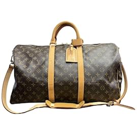 Louis Vuitton-Louis Vuitton Keepall Bandouliere MB0065 45 Bag-Brown