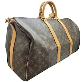 Louis Vuitton-Louis Vuitton Keepall Bandouliere MB0065 45 Bag-Brown