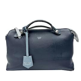 Fendi-Sac à main en cuir bleu Fendi By the Way Medium-Bleu