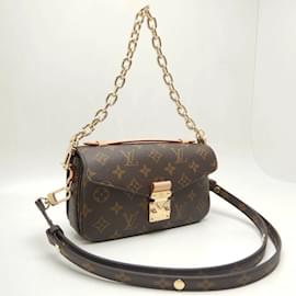 Louis Vuitton-Louis Vuitton Monogram Pochette Metis EW Shoulder Bag-Brown