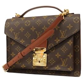 Louis Vuitton-Louis Vuitton Monogram Monceau Handbag-Brown