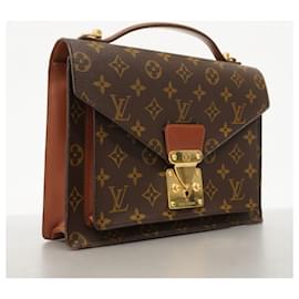 Louis Vuitton-Louis Vuitton Monogram Monceau Handbag-Brown