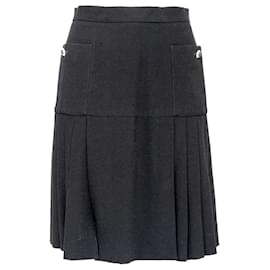 Chanel-Chanel Boutique Pleated Skirt-Black