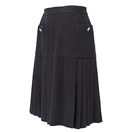 Chanel-Chanel Boutique Pleated Skirt-Black