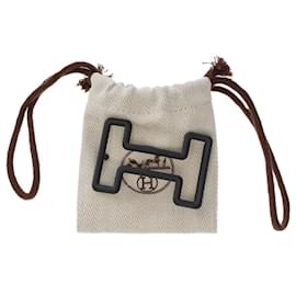 Hermès-HERMES Accessory Single Buckle / Belt buckle in Black Metal - 102348-Black