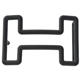 Hermès-HERMES Accessory Single Buckle / Belt buckle in Black Metal - 102348-Black