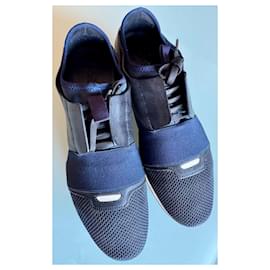 Balenciaga-Elástico ajustável-Azul marinho