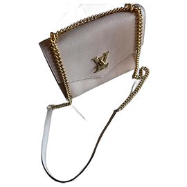 Sac Louis Vuitton Mylockme BB Rose Beige Cuir Rose Beige