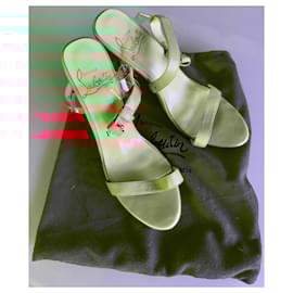 Christian Louboutin-Heeled sandals-Beige