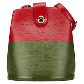 Louis Vuitton-Louis Vuitton Epi Cluny Shoulder Bag Red Leather-Red
