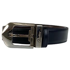 Schwarzer Ledergürtel Cartier Schwarz