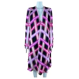 Chanel-5K$ Runway CC Logo Silk Dress 36 FR-Pink