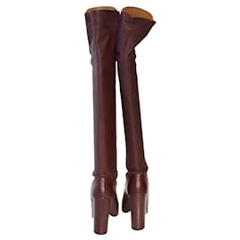 Aquazzura-boots-Dark red
