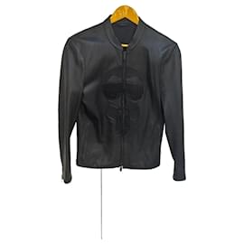 Fendi-leather jacket-Black