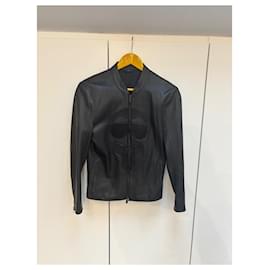 Fendi-leather jacket-Black
