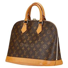 Louis Vuitton-Louis Vuitton Monogram Alma PM Handbag Brown-Brown