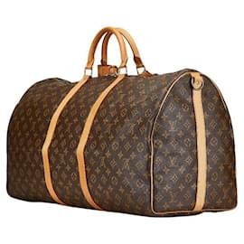 Louis Vuitton-Louis Vuitton Monogram Keepall Bandouliere 60 Bag-Brown