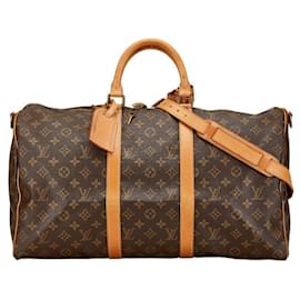 Louis Vuitton-Louis Vuitton Monogram Keepall Bandouliere 50 Bag-Brown