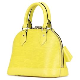 Louis Vuitton-Louis Vuitton Alma BB Leather Handbag M57446-Yellow