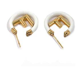 Fendi-Fendi F is Fendi Metal Earrings Gold-Golden