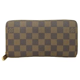 Louis Vuitton-Louis Vuitton Damier Zippy Wallet N60015-Brown
