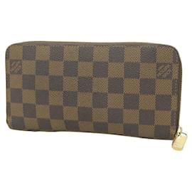 Louis Vuitton-Louis Vuitton Damier Zippy Wallet N60015-Brown