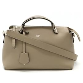 Fendi-Fendi Leather By The Way Medium Handbag 8BL146-Grey